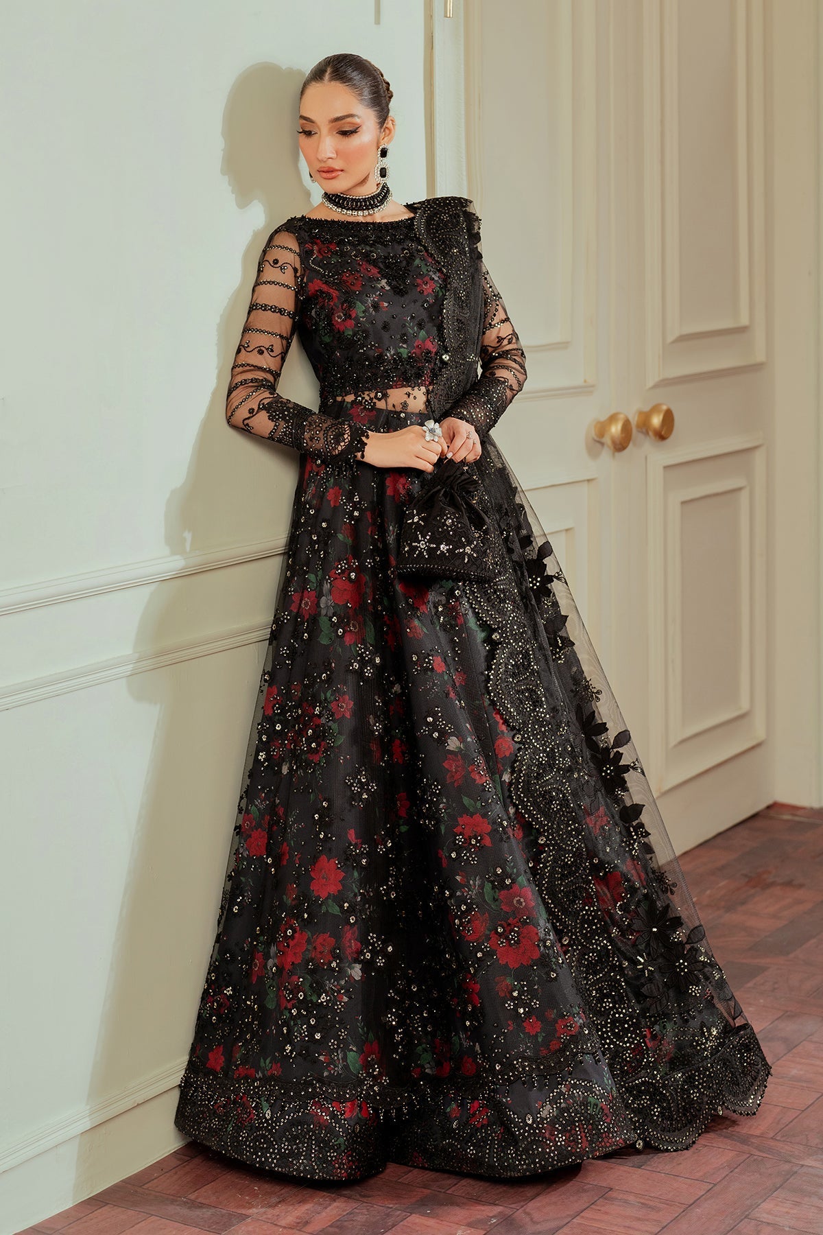 EMBROIDERED NET CH13-05