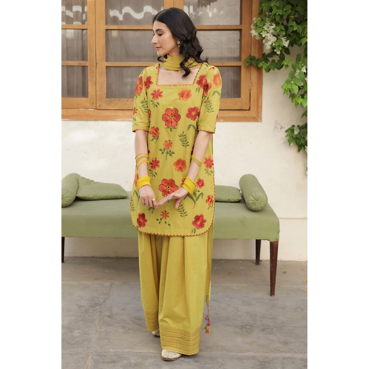 OLIVE YELLOW OUTFIT | DYOT | Summer' 25