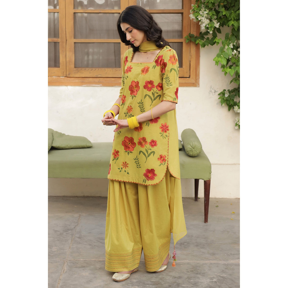 OLIVE YELLOW OUTFIT | DYOT | Summer' 25