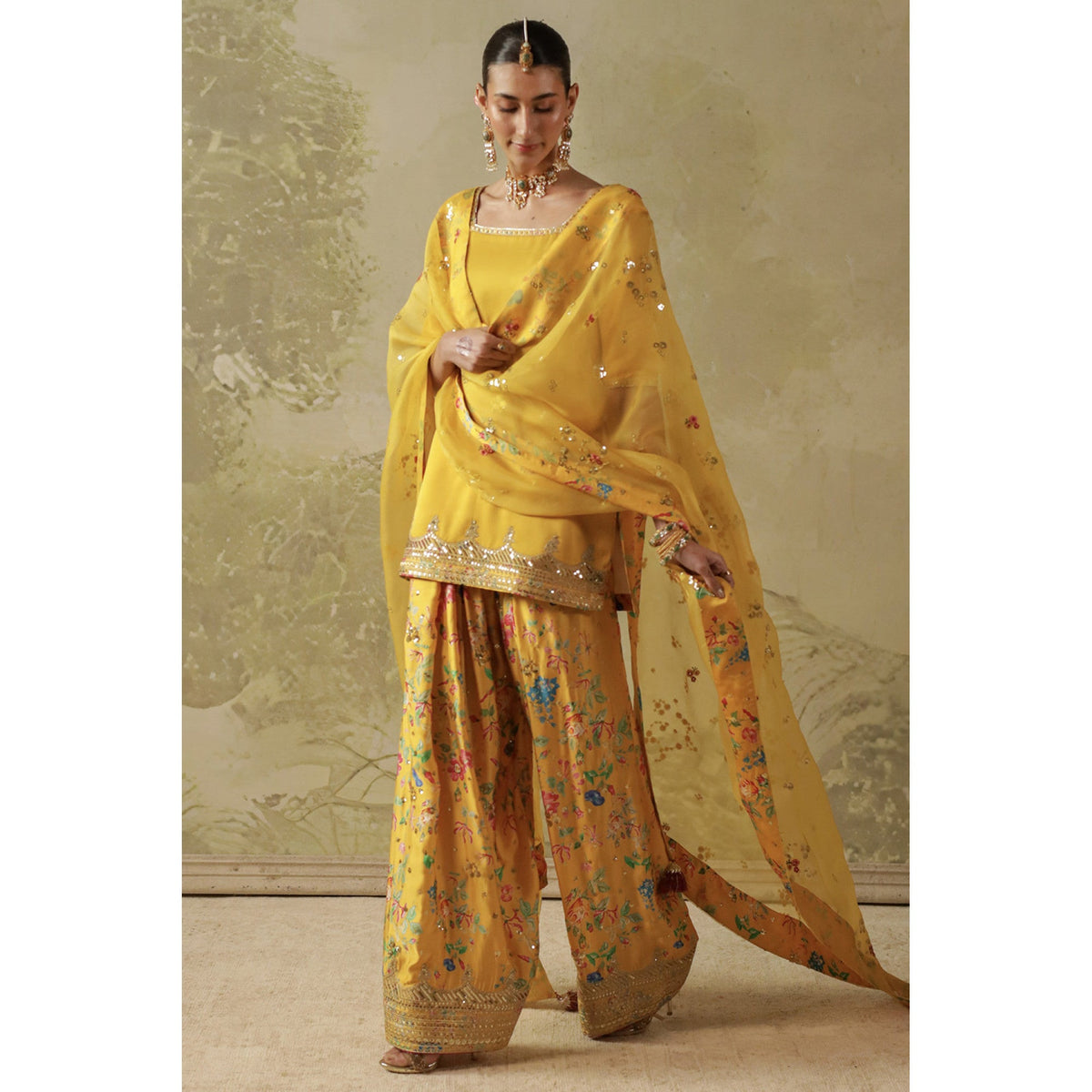 Printed Yellow Outfit | Sheesham‘26 | DYOT