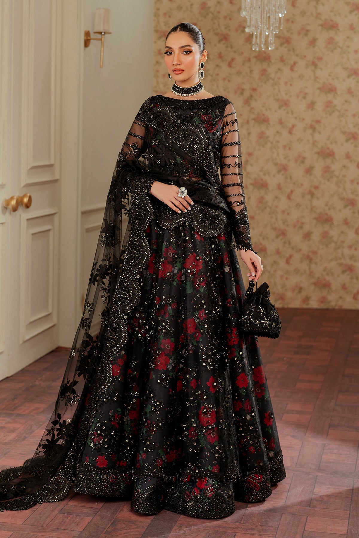 EMBROIDERED NET CH13-05