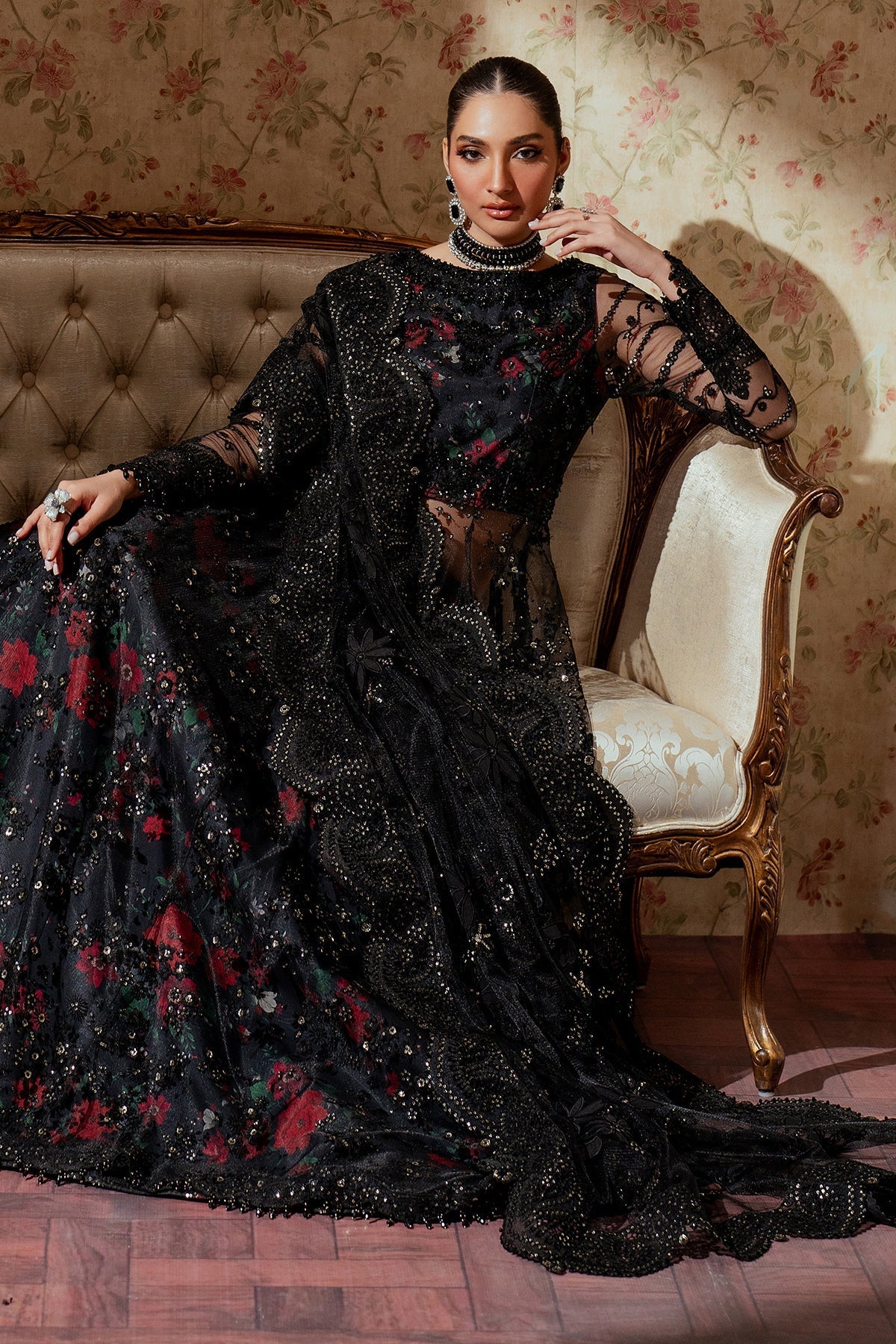 EMBROIDERED NET CH13-05