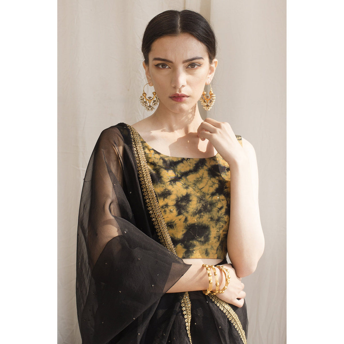BLACK SAREE | DYOT