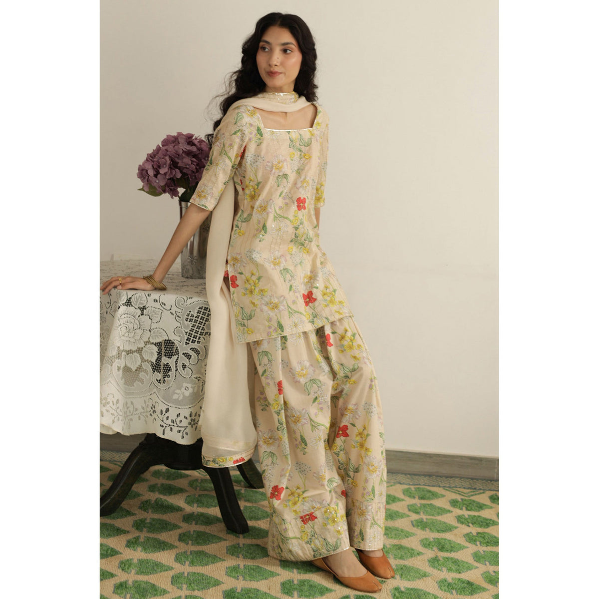 Ivory Printed Outfit | Summer' 26 | DYOT