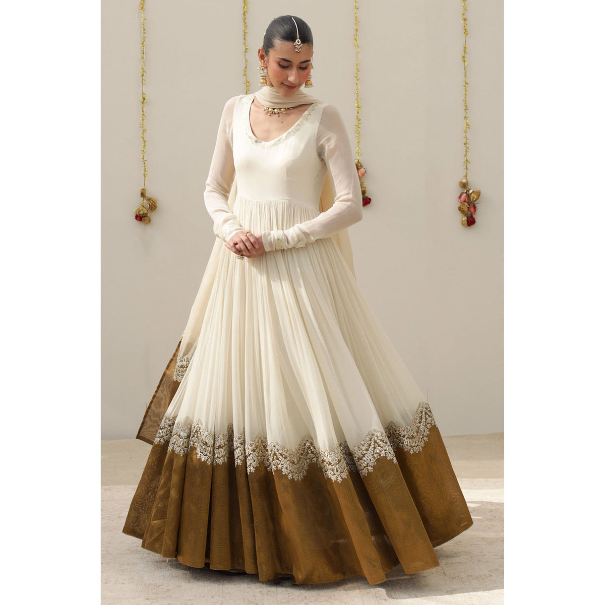Ivory Anarkali | Festive' 26 | DYOT