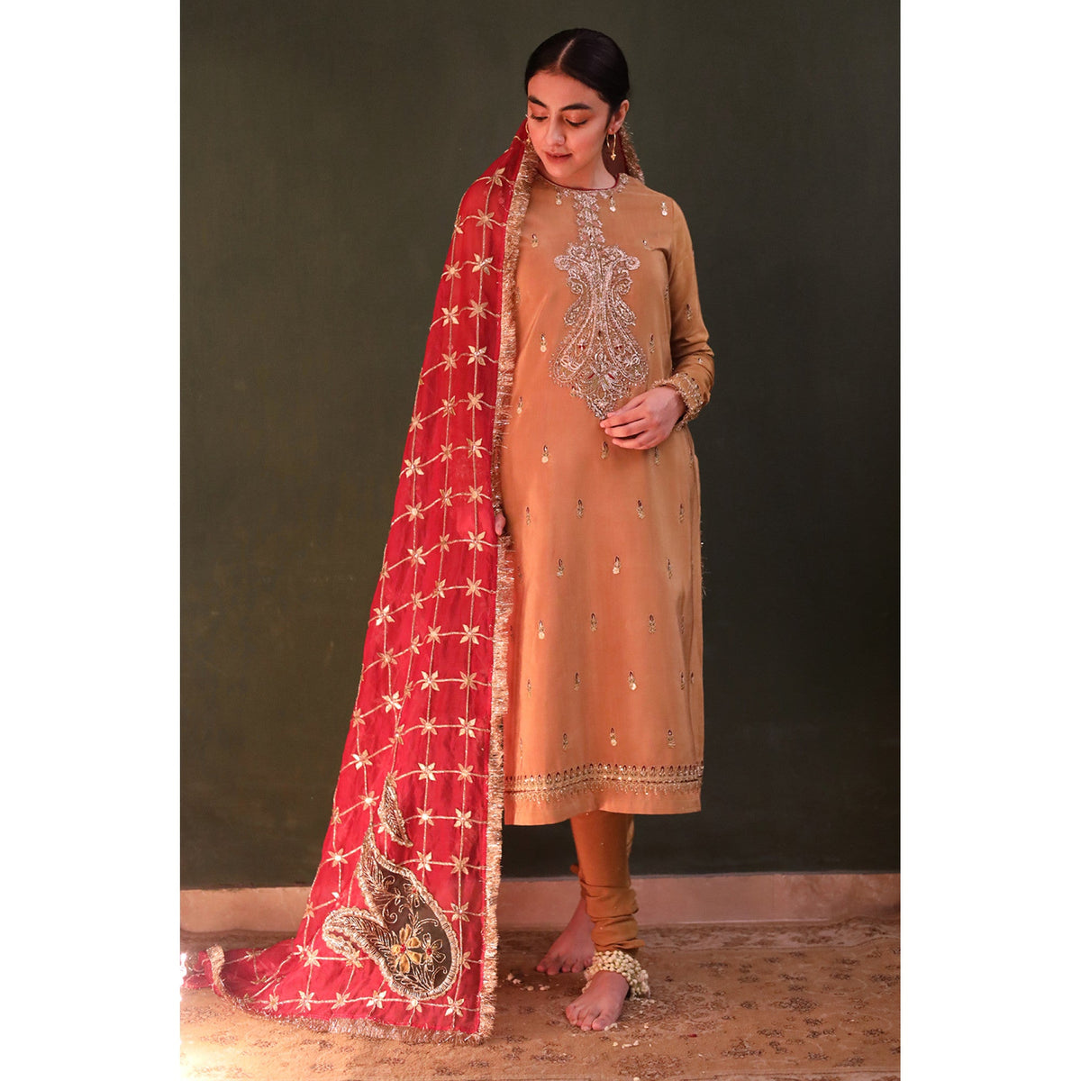 MUSTARD KASHMIRI | ZOHRA-FORMALS | DYOT