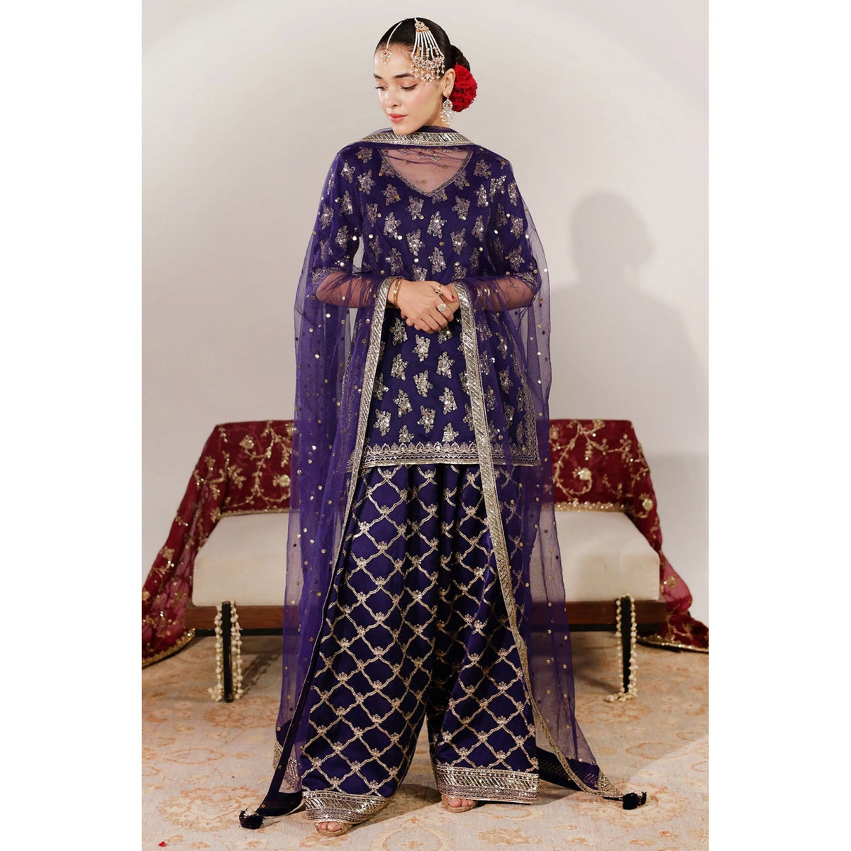 DEEP VIOLET OUTFIT | JHIL MIL | DYOT