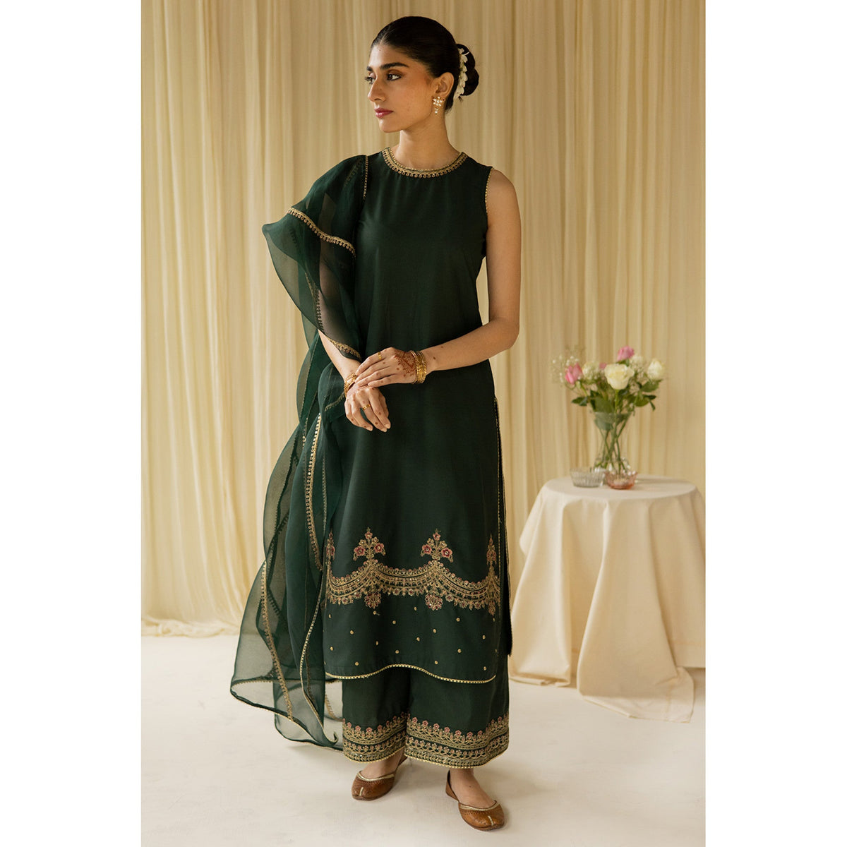 BOTTLE GREEN OUTFIT | EID' 23 | DYOT