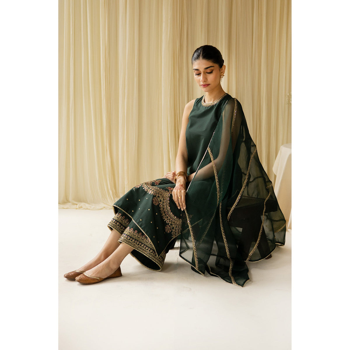 BOTTLE GREEN OUTFIT | EID' 23 | DYOT