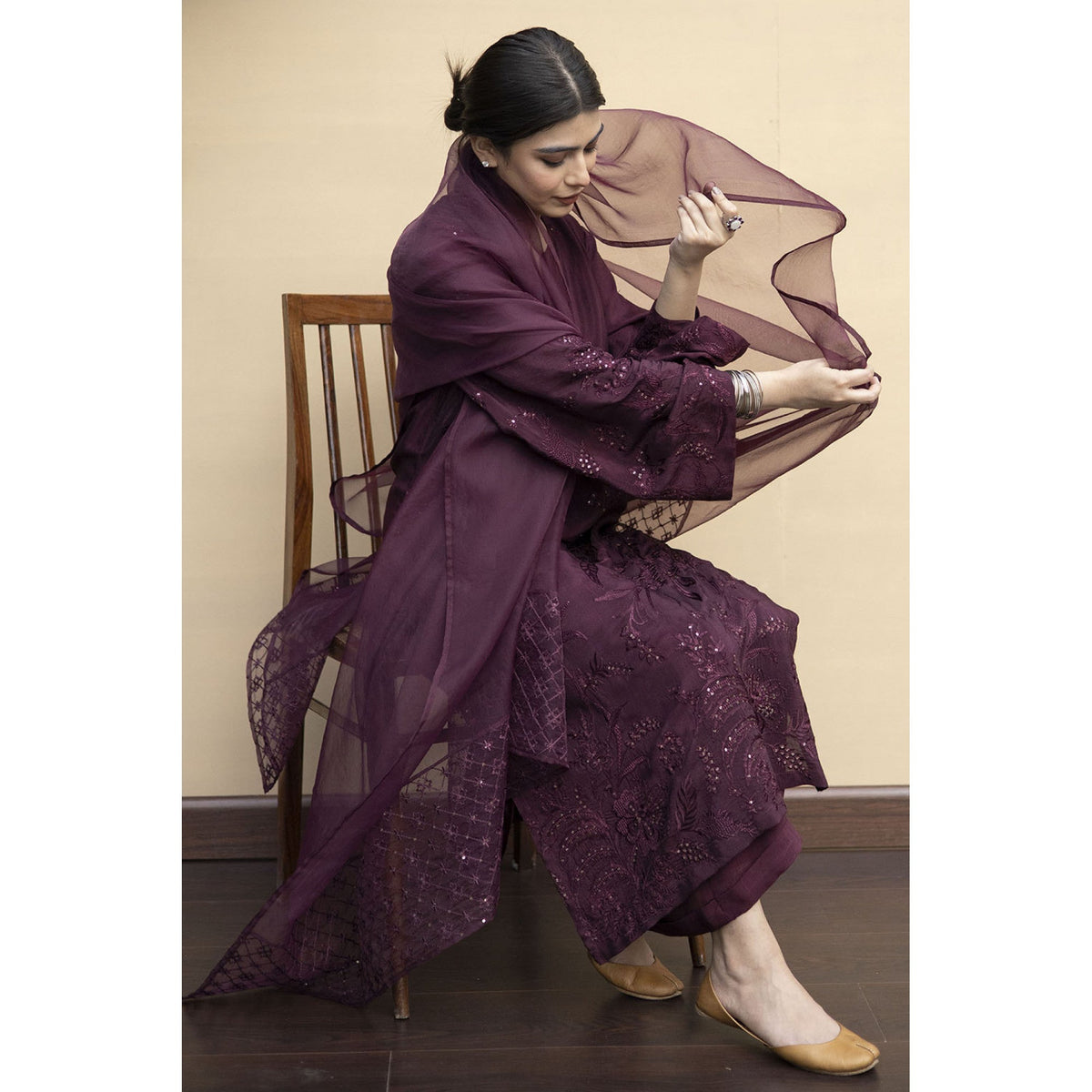 BURGUNDY OUTFIT | FESTIVE' 23 | DYOT