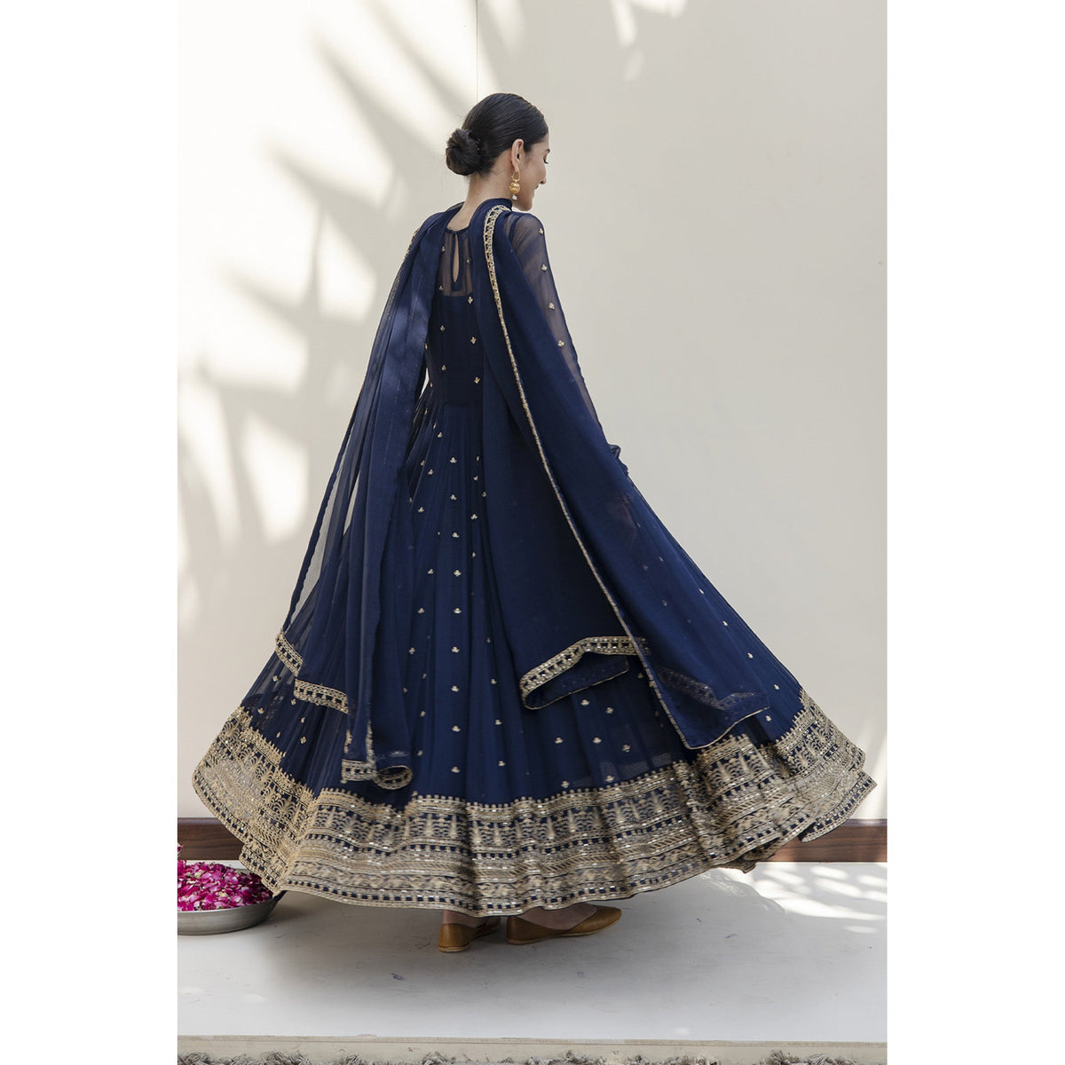 NAVY BLUE KALI DAAR | FESTIVE' 23 | DYOT