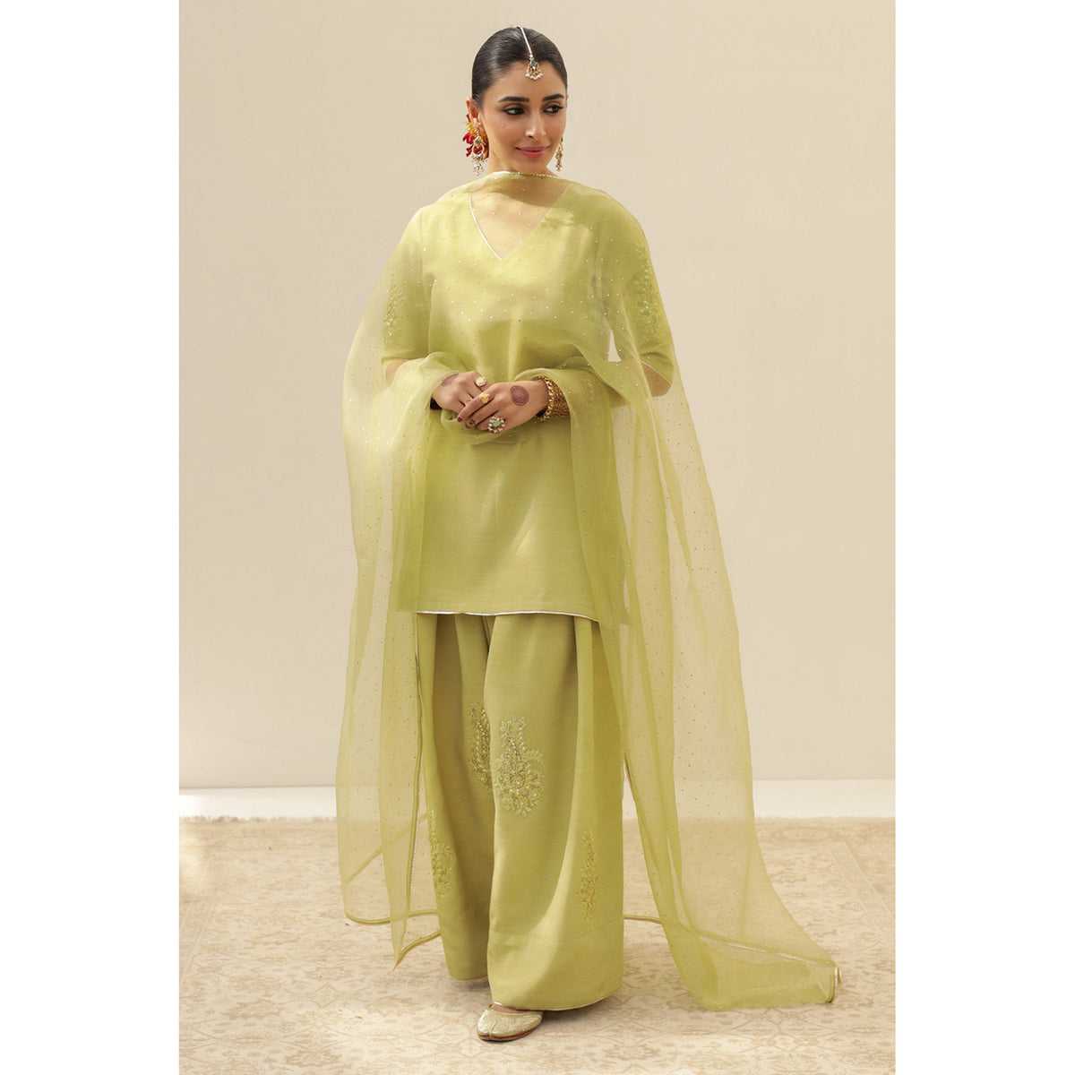 AVACADO GREEN OUTFIT | DYOT | FESTIVE' 25