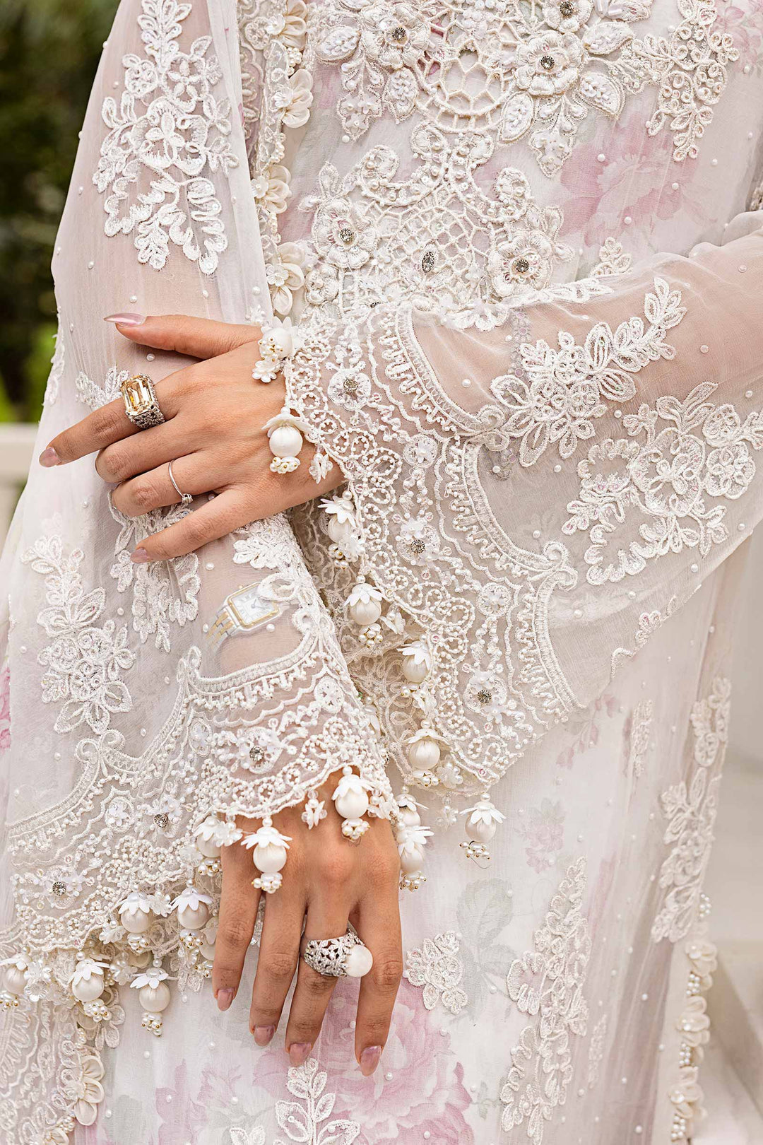 3 Piece Unstitched Embroidered Chiffon Suit | MPC-25-101