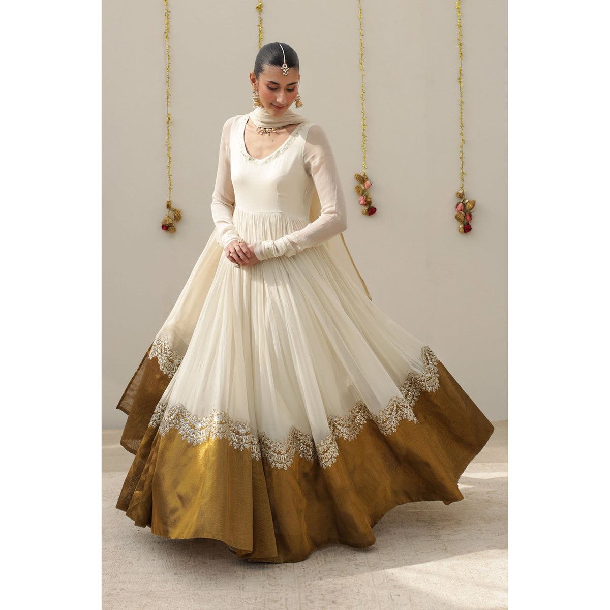 Ivory Anarkali | Festive' 26 | DYOT