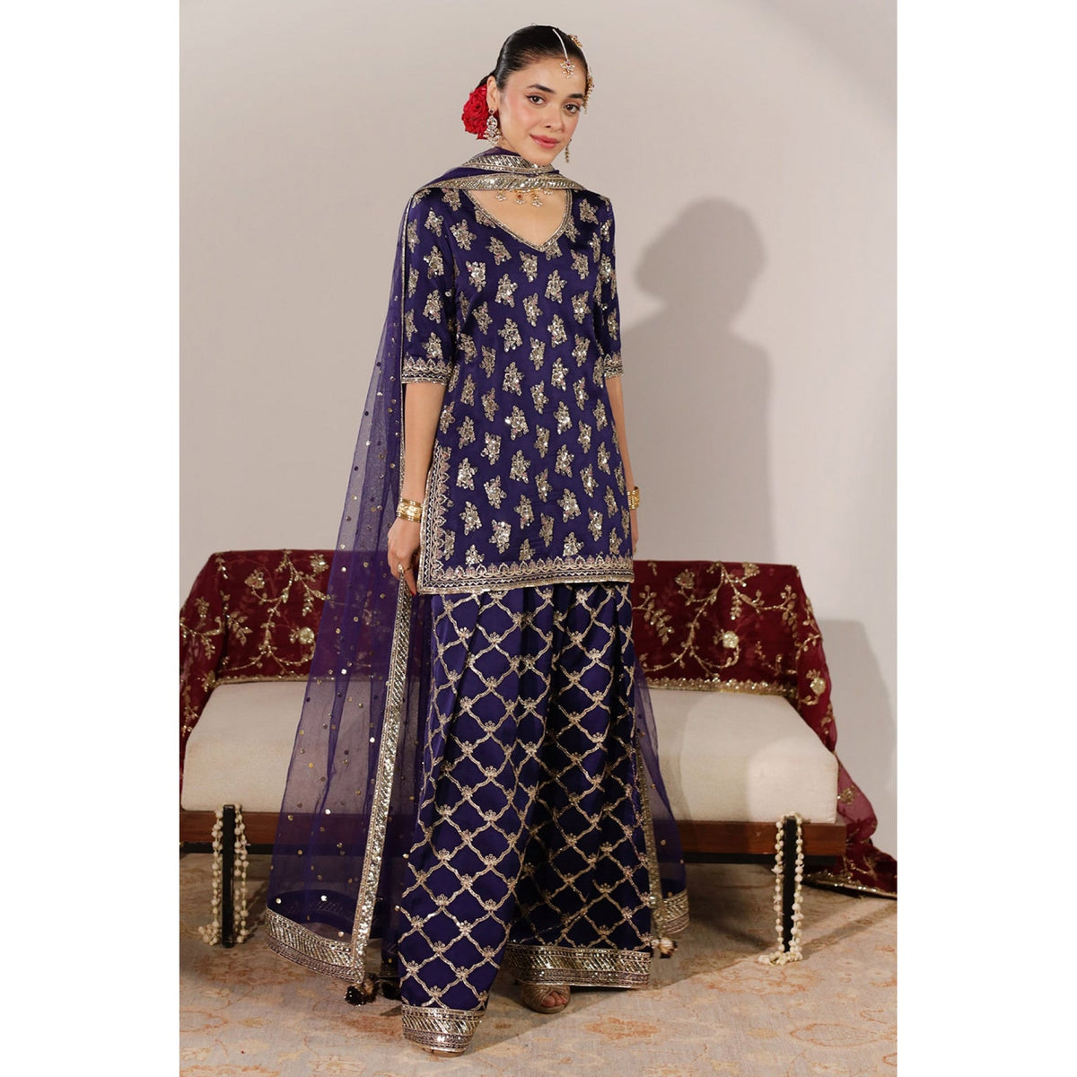 DEEP VIOLET OUTFIT | JHIL MIL | DYOT